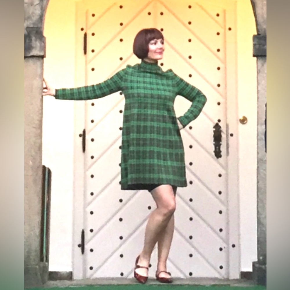 Rare‼️Exquisite‼️EUC Missoni Green/BrownPink Weave 60’s style Midi Dress/Sweater - Picture 2 of 16